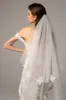 Two-tier Lace Edge Tulle Cathedral Veils Appliques CV0213 sold by Cocomelody