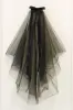 Two-tier Cut Edge Tulle Elbow Veils with Bow CV0390 sold by Cocomelody