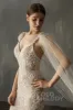 Elegant One-tier Cut Edge Tulle Chapel Veils Beading CV0200 sold by Cocomelody