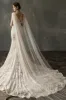 Elegant One-tier Cut Edge Tulle Chapel Veils Beading CV0200 sold by Cocomelody