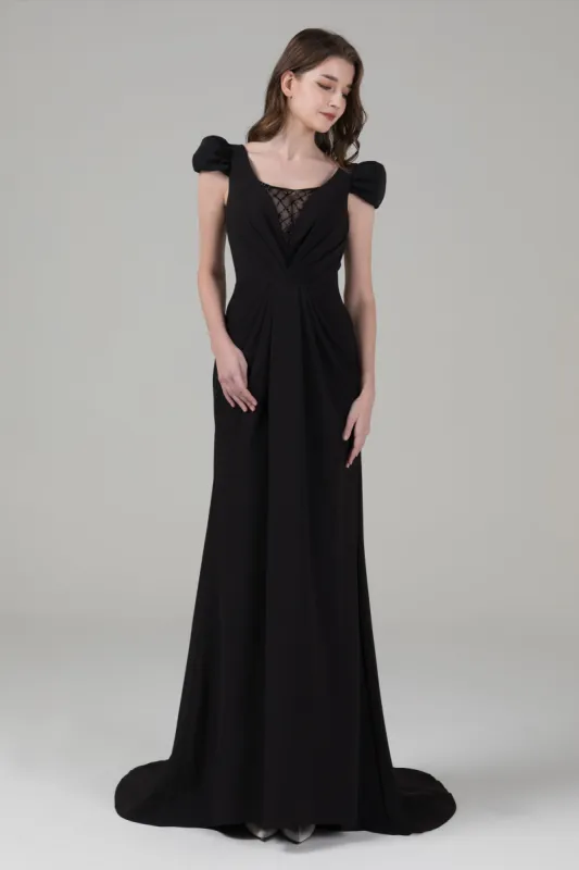 Trumpet Court Train Elastic Cloth Wedding Dress CW2649 sold by Cocomelody