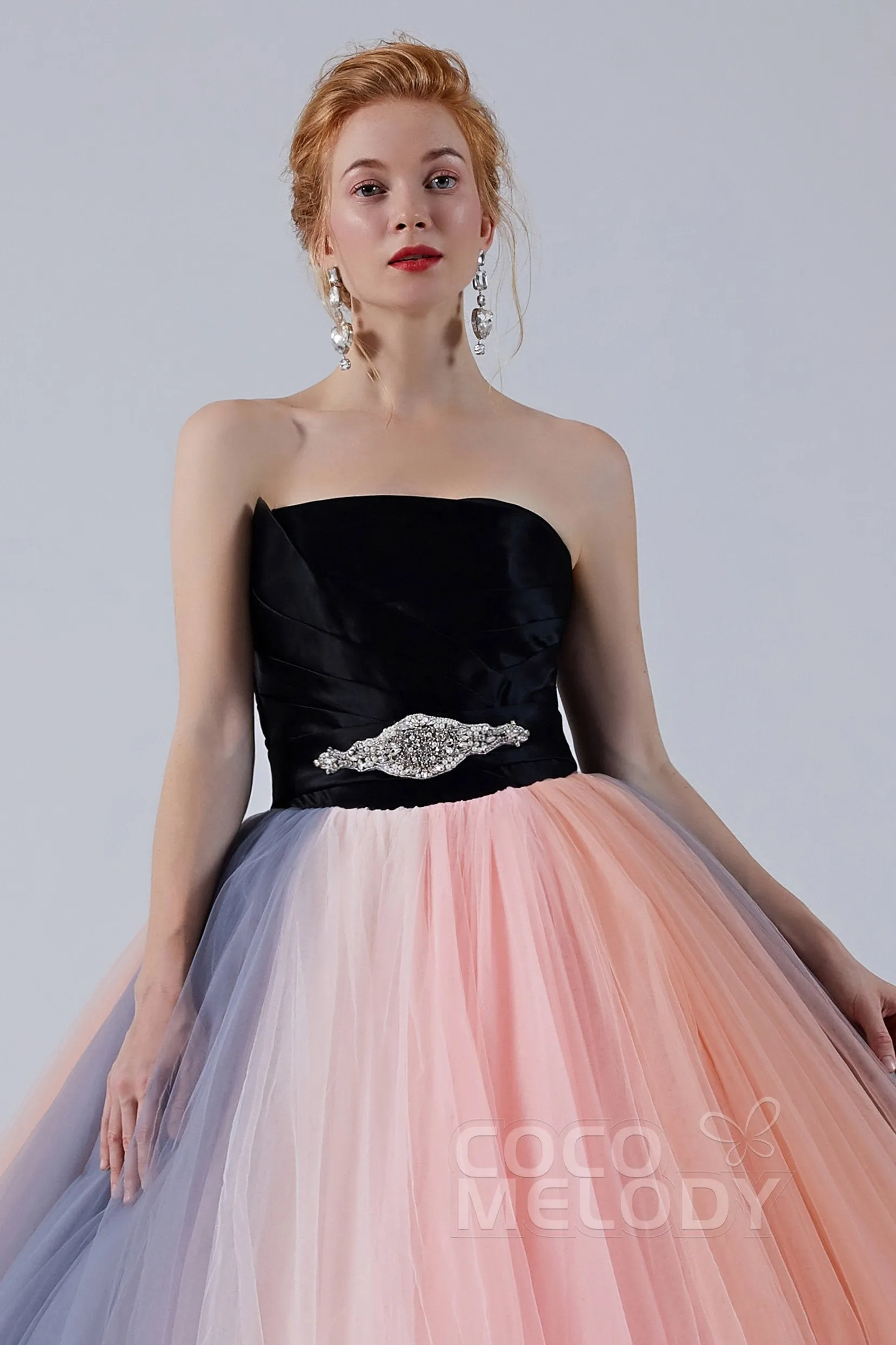 Ball Gown Court Train Tulle Wedding Dress CW2107 sold by Cocomelody product image thumbnail 5