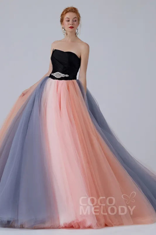 Ball Gown Court Train Tulle Wedding Dress CW2107 sold by Cocomelody