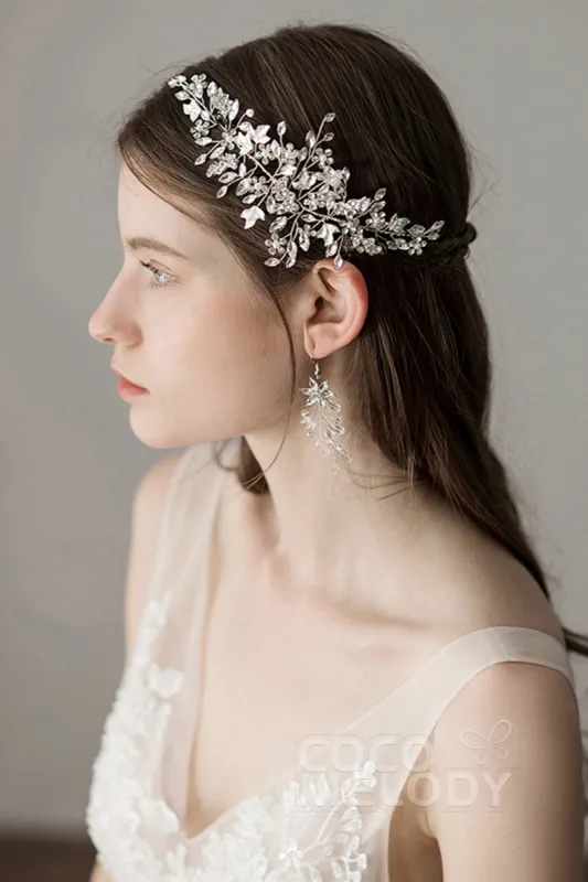 Alloy Headbands with Imitation Pearl and Crystals AH18015 sold by Cocomelody