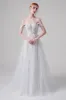 A-Line Sweep-Brush Train Lace Tulle Wedding Dress CW2741 sold by Cocomelody