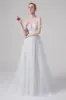 A-Line Sweep-Brush Train Lace Tulle Wedding Dress CW2741 sold by Cocomelody
