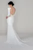 Trumpet-Mermaid Court Train Stretch Satin Wedding Dress CW2488 sold by Cocomelody