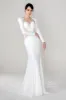 Trumpet-Mermaid Court Train Stretch Satin Wedding Dress CW2488 sold by Cocomelody