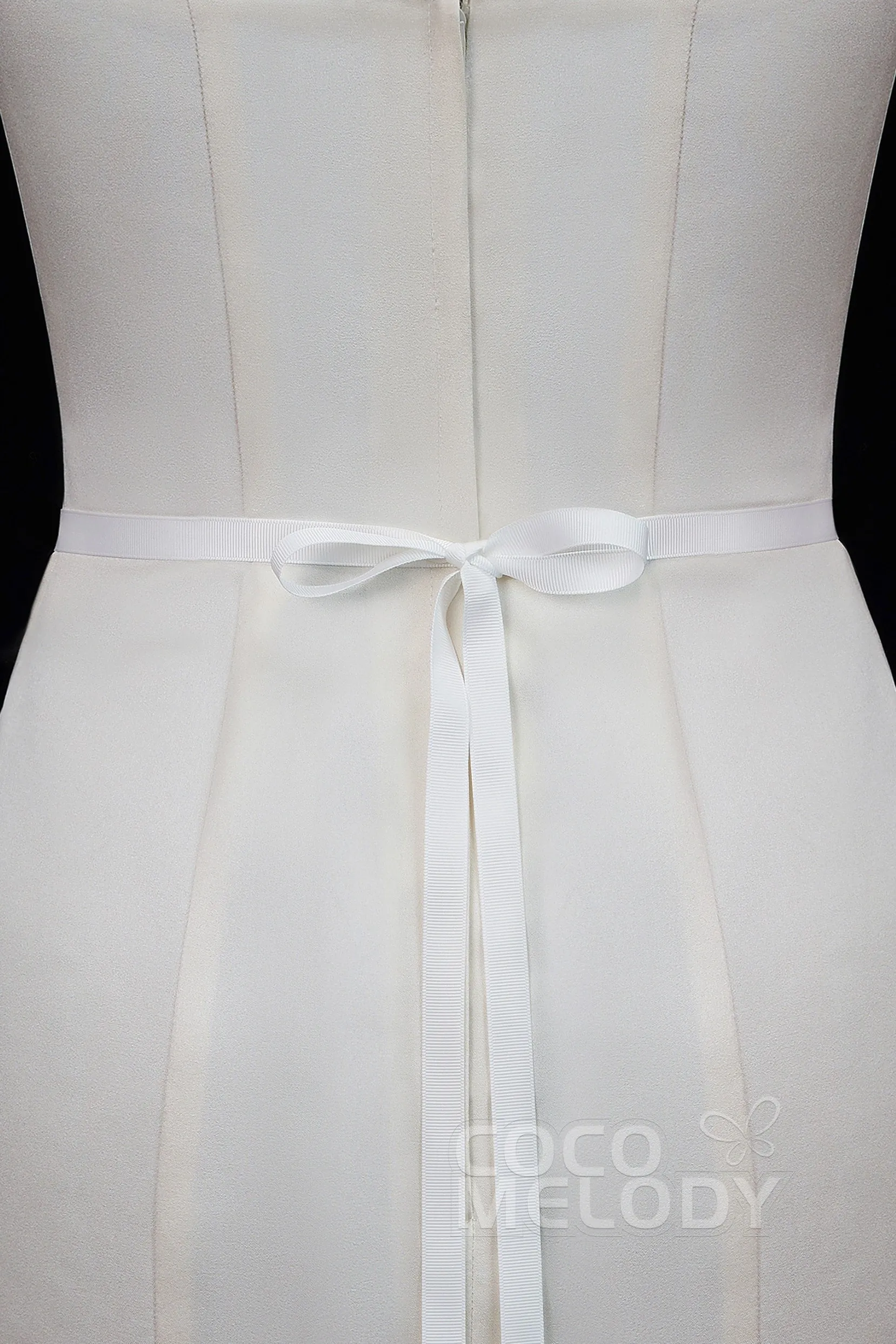 Elegant Ribbons Wedding Sash with Rhinestone YD18003 sold by Cocomelody product image thumbnail 2