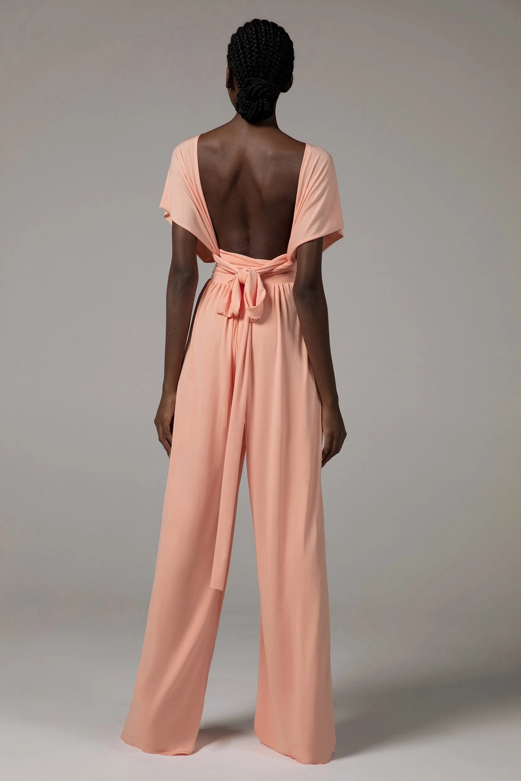 Jumpsuit Floor Length Knitted Fabric Bridesmaid Dress Formal Dresses CB0419 sold by Cocomelody product image thumbnail 2