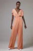 Jumpsuit Floor Length Knitted Fabric Bridesmaid Dress Formal Dresses CB0419 sold by Cocomelody