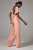 Jumpsuit Floor Length Knitted Fabric Bridesmaid Dress Formal Dresses CB0419 sold by Cocomelody