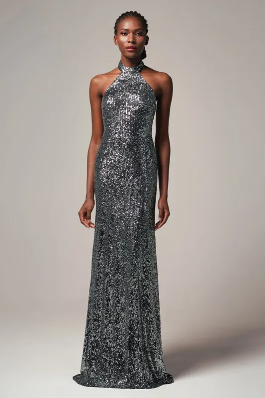 Sheath-Column Floor Length Sequined Dress CB0401 sold by Cocomelody