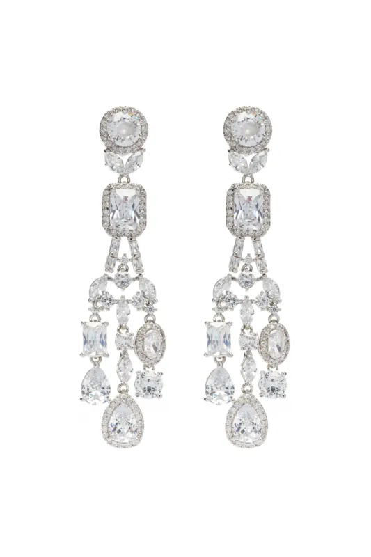 Copper Alloy Earrings with Zircon CE0134 sold by Cocomelody