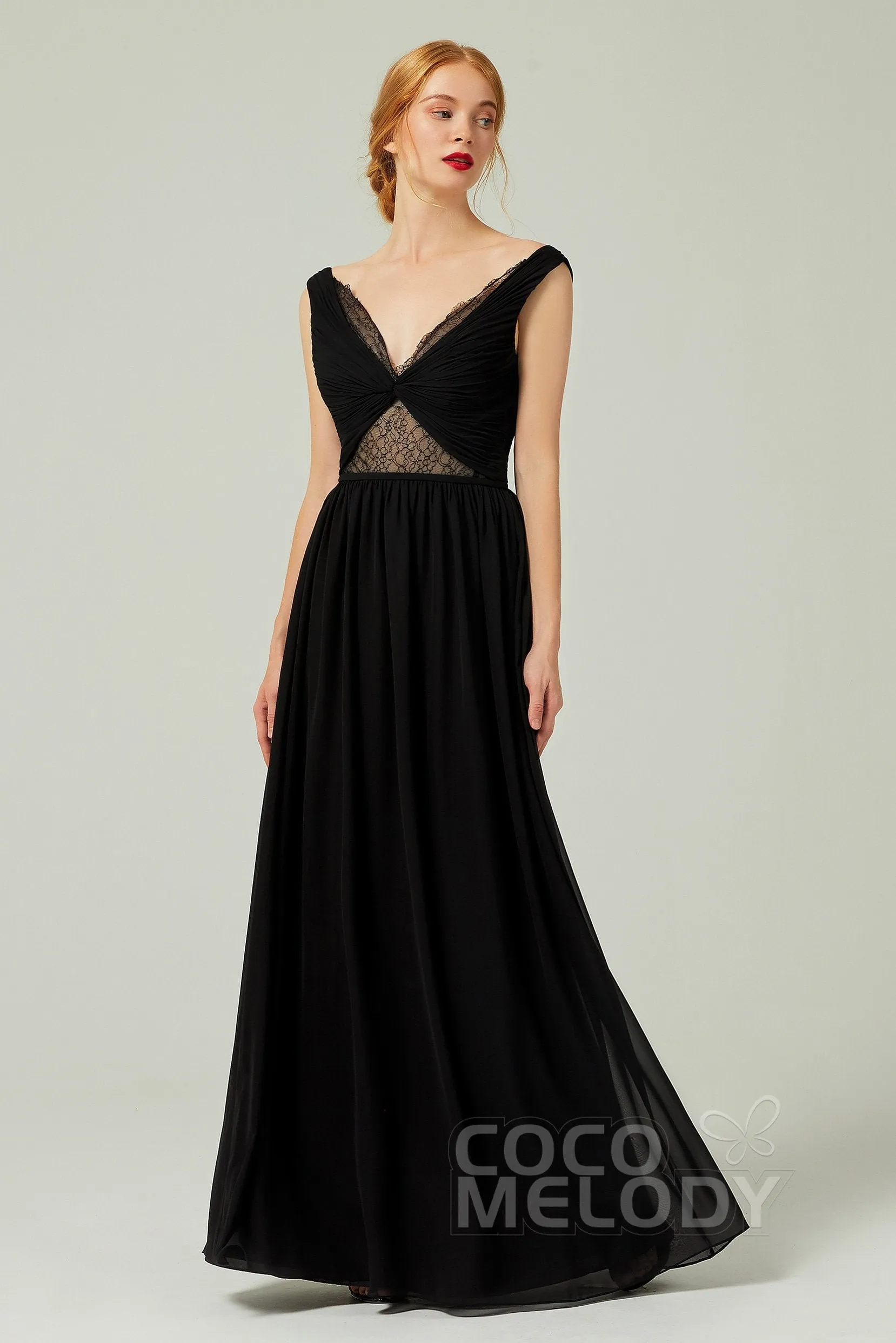 A-Line Floor Length Chiffon Bridesmaid Dress Formal Dresses CB0340 sold by Cocomelody