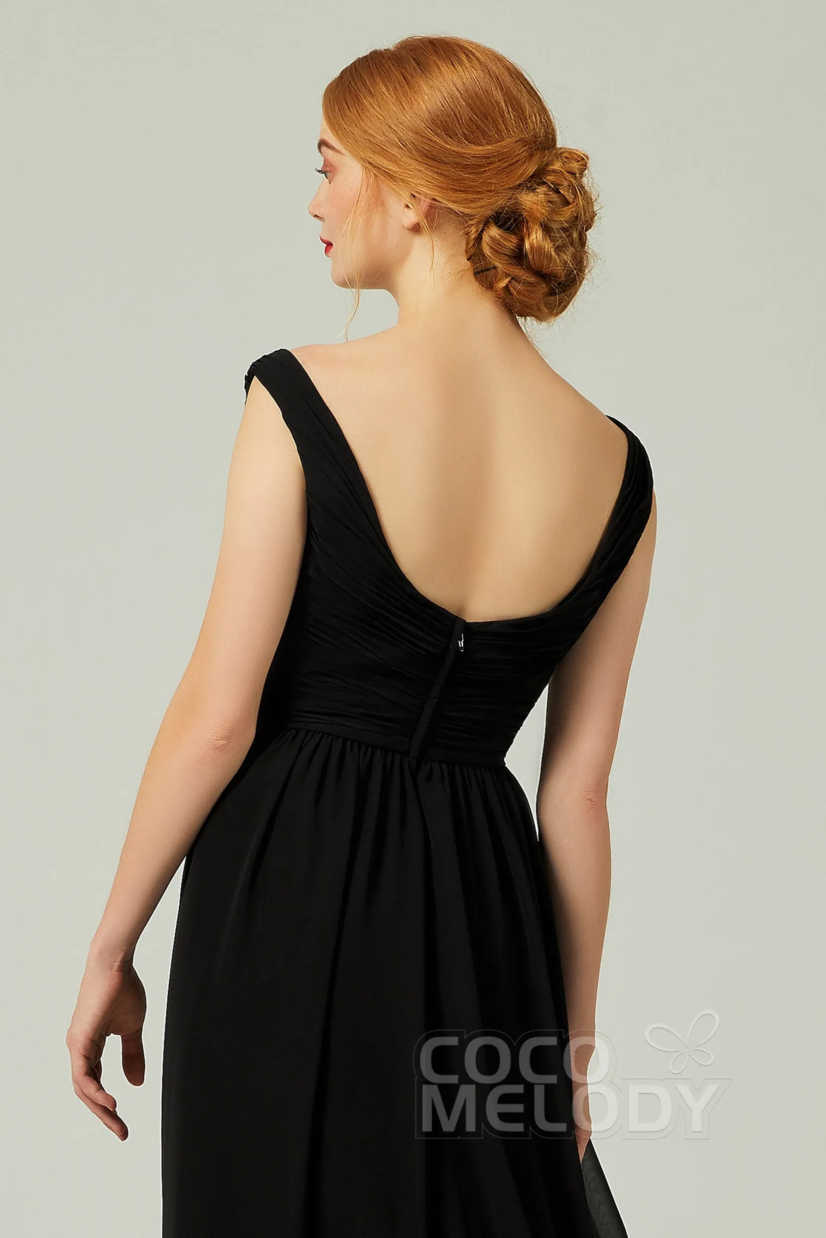 A-Line Floor Length Chiffon Bridesmaid Dress Formal Dresses CB0340 sold by Cocomelody product image thumbnail 5