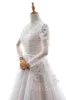 A-Line Court Train Tulle and Lace Wedding Dress LD5693 sold by Cocomelody