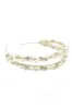 Alloy Headbands with Imitation Pearl and Rhinestone CH0318 sold by Cocomelody