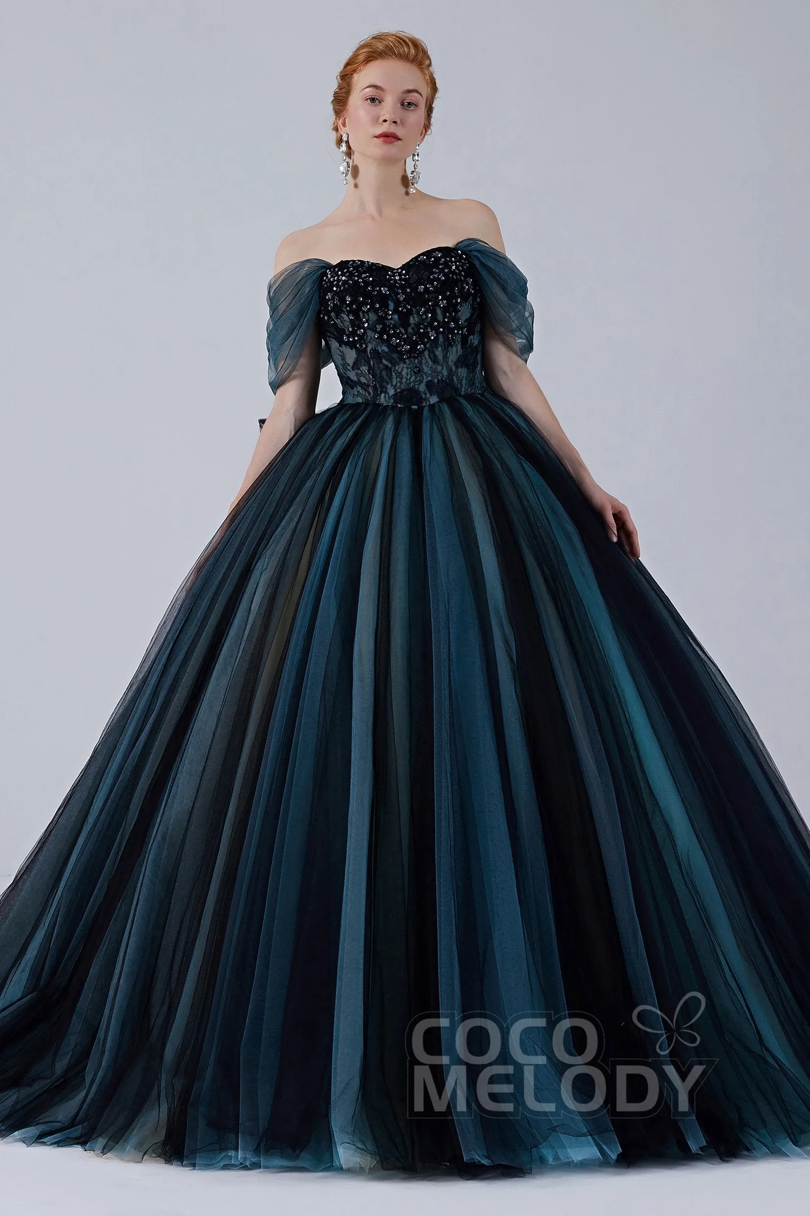 Ball Gown Court Train Tulle Wedding Dress CW2102 sold by Cocomelody