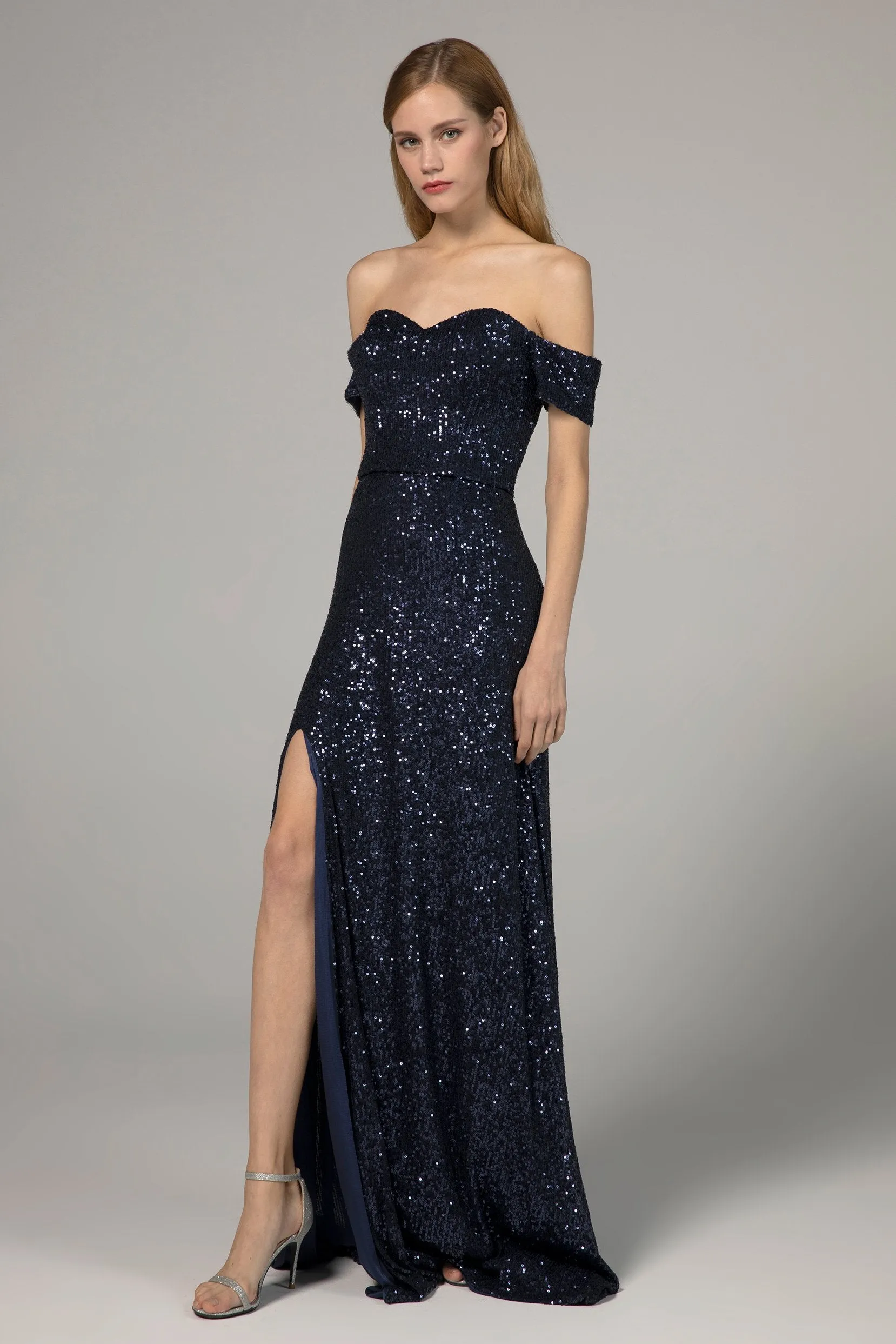 Sheath-Column Floor Length Sequined Dress CS0287 sold by Cocomelody product image thumbnail 5
