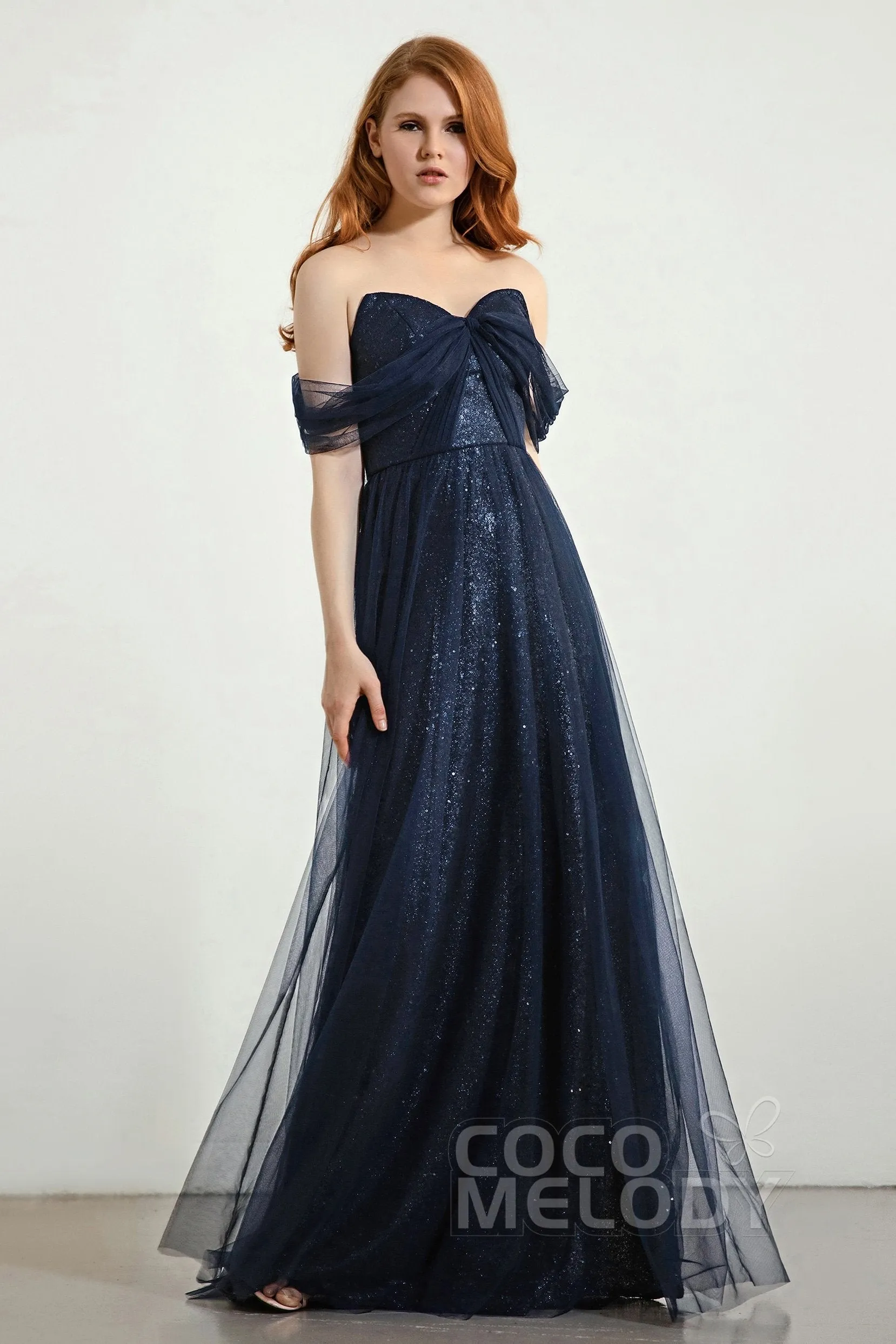 A-Line Sweep-Brush Train Bridesmaid Dress Formal Dresses CB0287 sold by Cocomelody