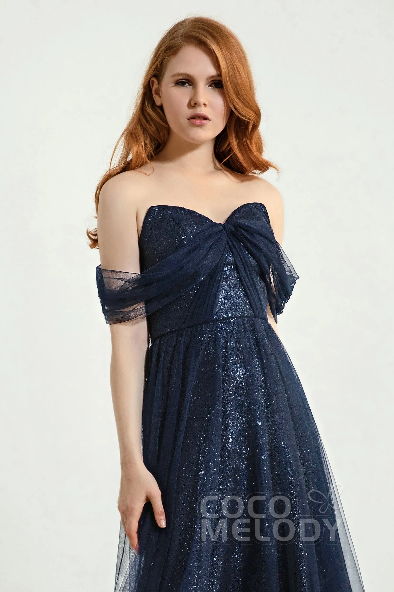 A-Line Sweep-Brush Train Bridesmaid Dress Formal Dresses CB0287 sold by Cocomelody product image thumbnail 4