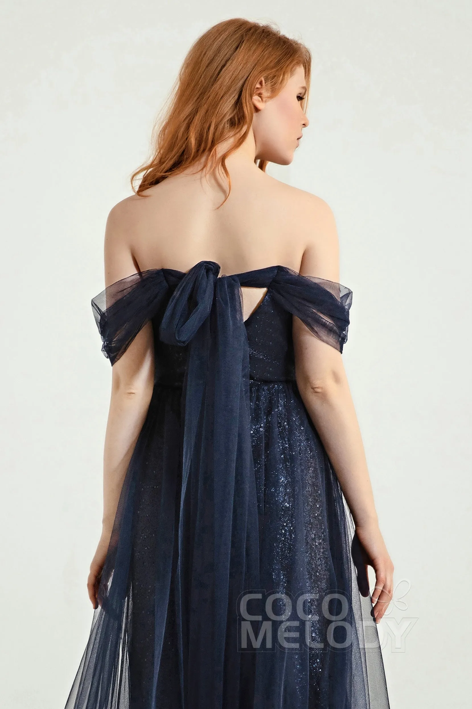 A-Line Sweep-Brush Train Bridesmaid Dress Formal Dresses CB0287 sold by Cocomelody product image thumbnail 5