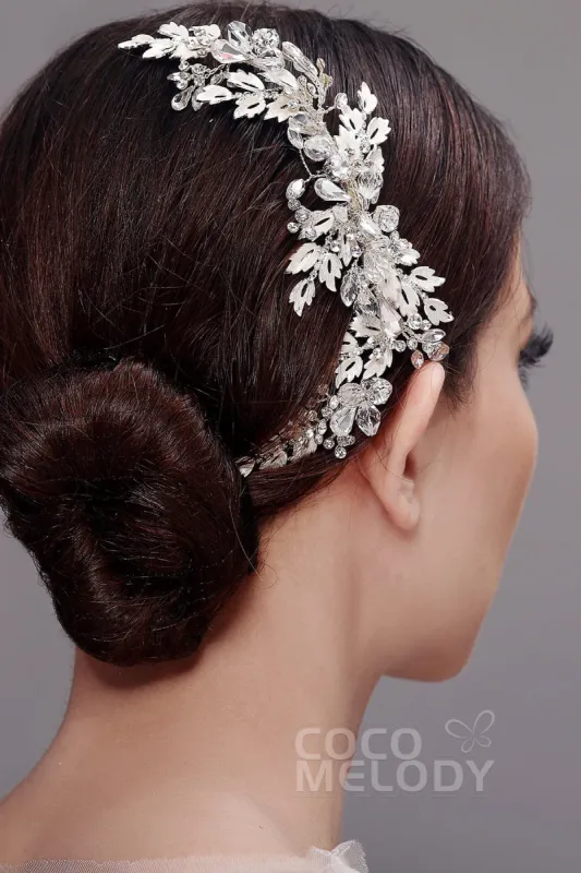 Latest Alloy Hair Combs with Rhinestone AH17034 sold by Cocomelody