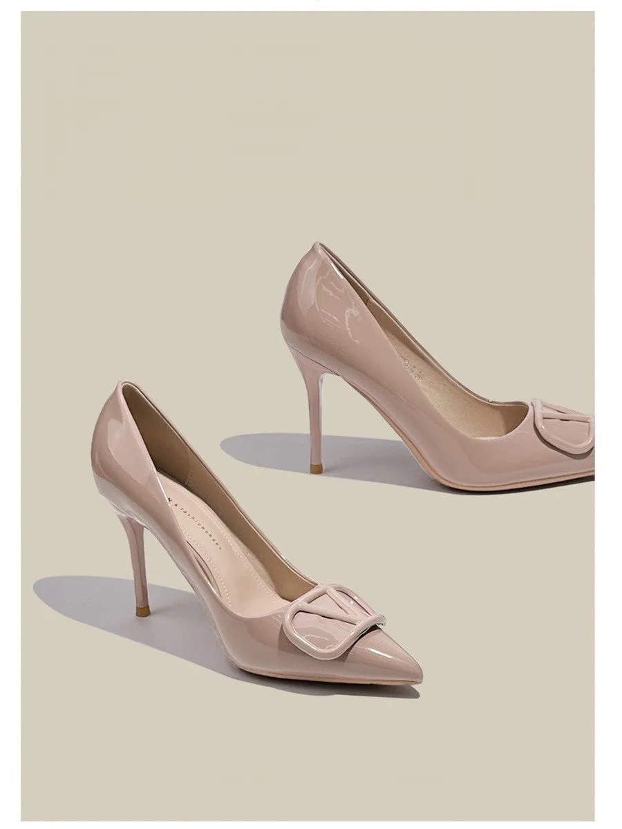 Faux Leather Pointy Stiletto Heels 726578630201 sold by Cocomelody product image thumbnail 2