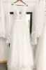A-Line Sweep-Brush Train Lace Tulle Wedding Dress CW3102 sold by Cocomelody