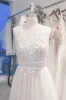 A-Line Sweep-Brush Train Lace Tulle Wedding Dress CW3102 sold by Cocomelody