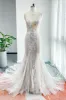 Trumpet-Mermaid Chapel Train Lace Tulle Wedding Dress CW3206 sold by Cocomelody