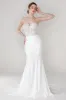 Trumpet-Mermaid Court Train Stretch Satin Wedding Dress CW2447CR sold by Cocomelody