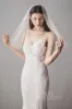 Elegant Two-tier Cut Edge Tulle Elbow Veils AV18035 sold by Cocomelody