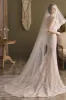 Two-tier Cut Edge Tulle Chapel Veils CV0268 sold by Cocomelody
