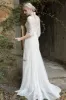 Sheath-Column Sweep-Brush Train Lace Wedding Dress CW3022 sold by Cocomelody
