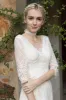 Sheath-Column Sweep-Brush Train Lace Wedding Dress CW3022 sold by Cocomelody