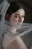 One-tier Cut Edge Tulle Hip Veils with Bow CV0309 sold by Cocomelody