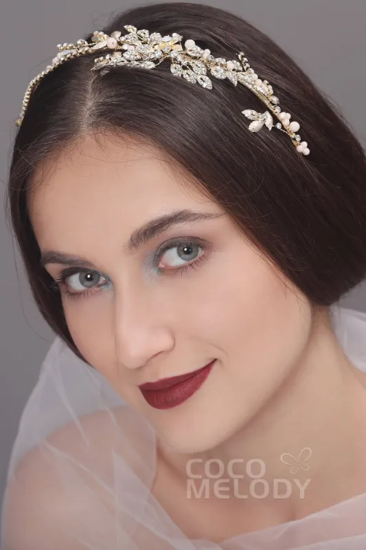 Fashion Alloy Headpiece with Crystals AH17010 sold by Cocomelody