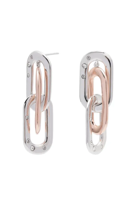 Rhodium plated Earrings with Crystals CE0099 sold by Cocomelody