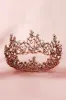 Alloy Tiaras with Imitation Pearl Rhinestone CH0402 sold by Cocomelody
