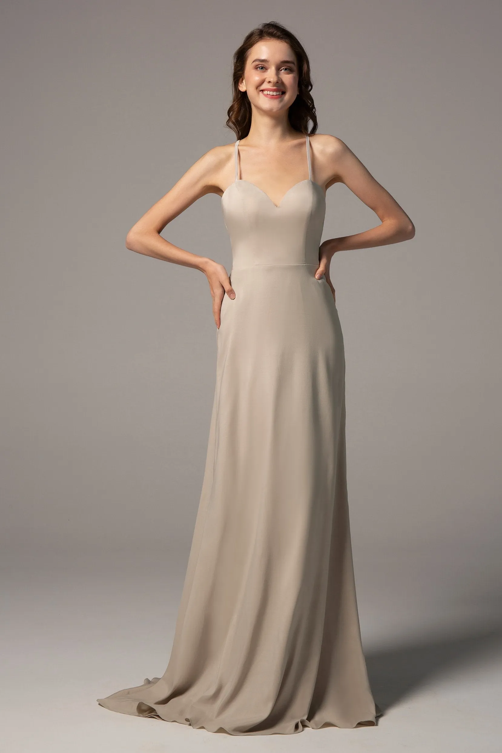 Sheath Sweep Train Elastic Silk like Satin Lining LA20001 sold by Cocomelody