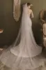 One-tier Cut Edge Tulle Chapel Veils CV0266 sold by Cocomelody