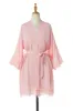 Short Cotton and Lace Robes CZ0212 sold by Cocomelody