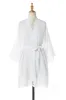 Short Cotton and Lace Robes CZ0212 sold by Cocomelody