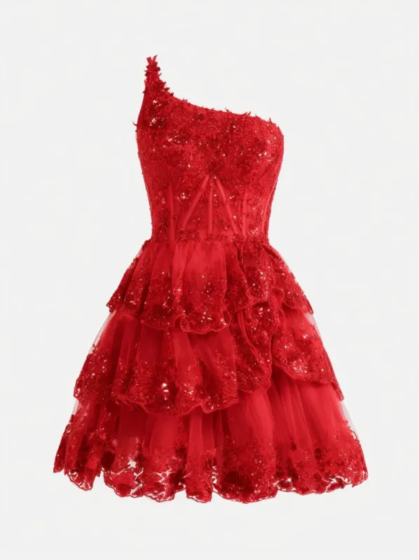 A-line Short Mini Tulle Prom Dress CS0420 sold by Cocomelody