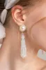 Alloy Earrings with Imitation Pearl CE0124 sold by Cocomelody
