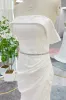 Mermaid Sweep-Brush Train Jacquard Satin Wedding Dress CW3283 sold by Cocomelody