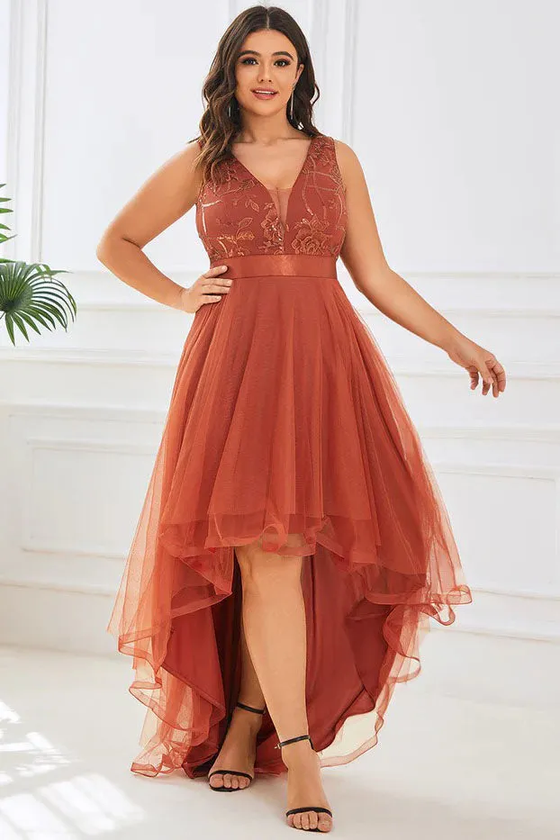 A-Line High-Low Tulle Dress CS0392 sold by Cocomelody product image thumbnail 3