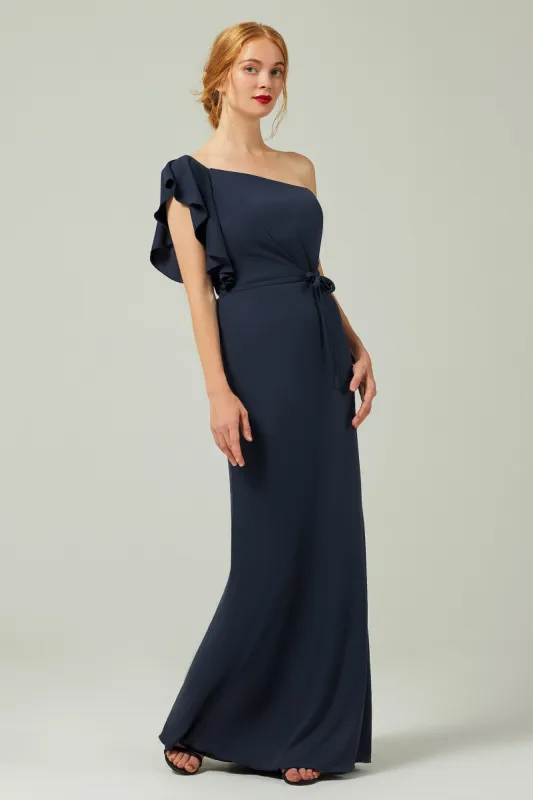Sheath-Column Floor Length Chiffon Bridesmaid Dress Formal Dresses CB0361 sold by Cocomelody